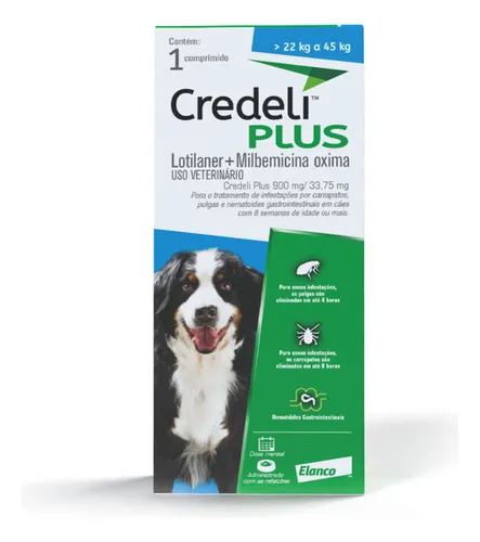 Credeli Plus para Cães de 22 A 45 KG