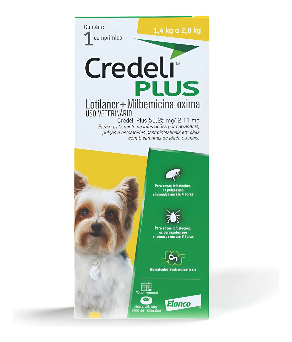 Credeli Plus para Cães de 1,4 A 2,8 KG