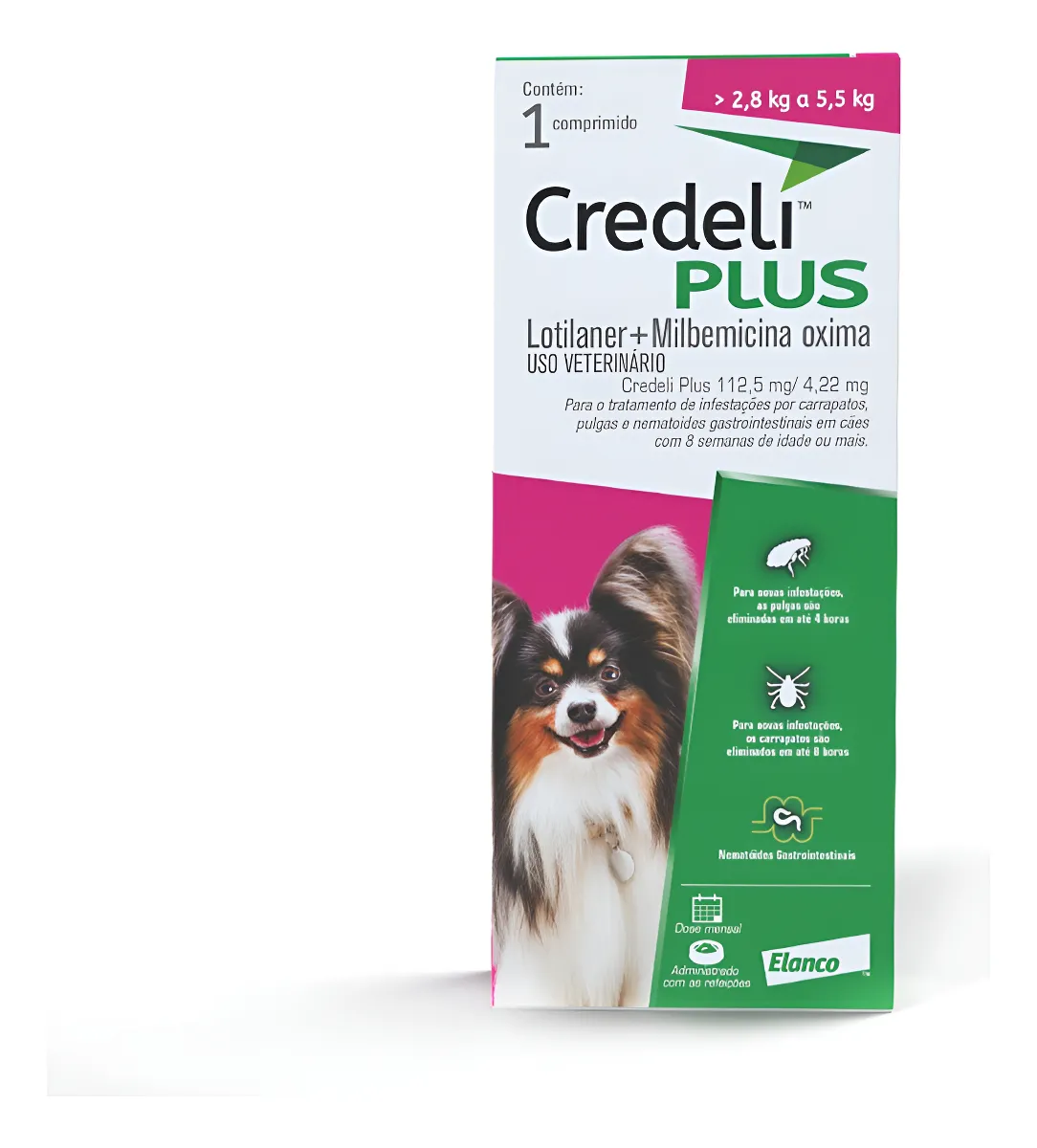 Credeli Plus para Cães de 2,8 A 5,5 KG