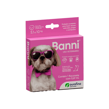 Banni Antipulgas para Cães de 5kg a 10kg 0,67 ml