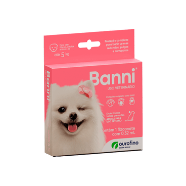 Banni Antipulgas para Cães até 5kg 0,32 ml