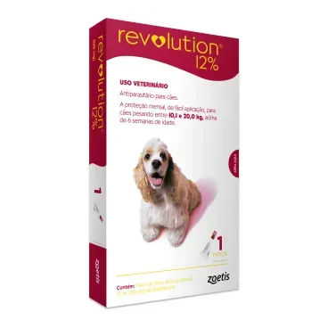 Revolution 12% para Cães de 10,1kg a 20kg
