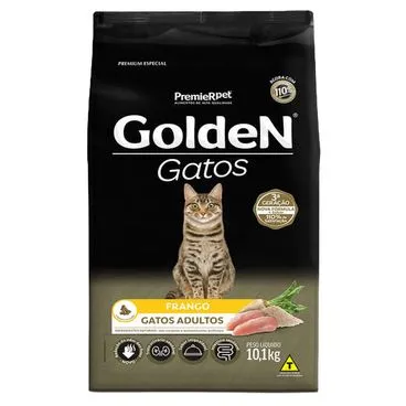 Ração Golden Gatos Adultos Sabor Frango 10,1 kg