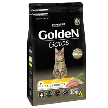 Golden Gatos Adultos Sabor Frango 3kg