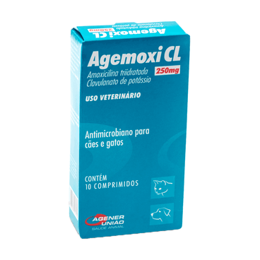 Agemoxi CL 250mg Cães e Gatos 10 comprimidos