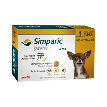 Simparic 5mg Para Cães 1,3 a 2,5kg