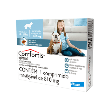 Comfortis 810 mg Cães de 18 a 27kg