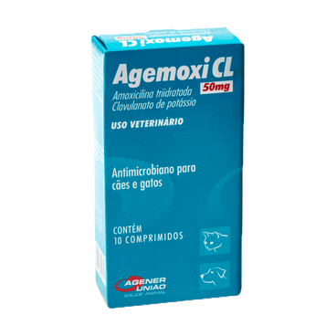 Agemoxi CL 50mg Cães e Gatos 10 comprimidos